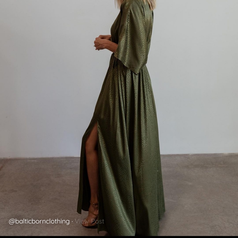 Baltic Born Savannah maxi dress; olive green medium